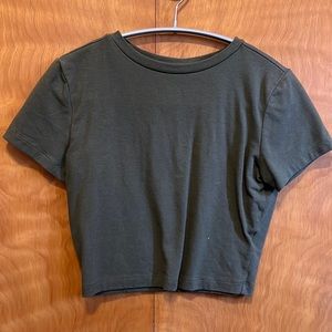 Wild Fable crop top, size xs, olive green